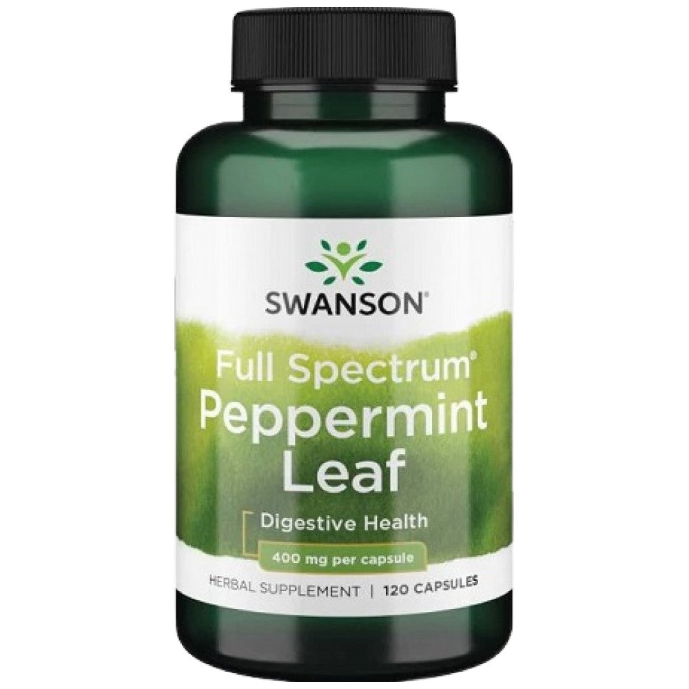 Full Spectrum Peppermint Leaf 400 mg 120 капсули - Feel You