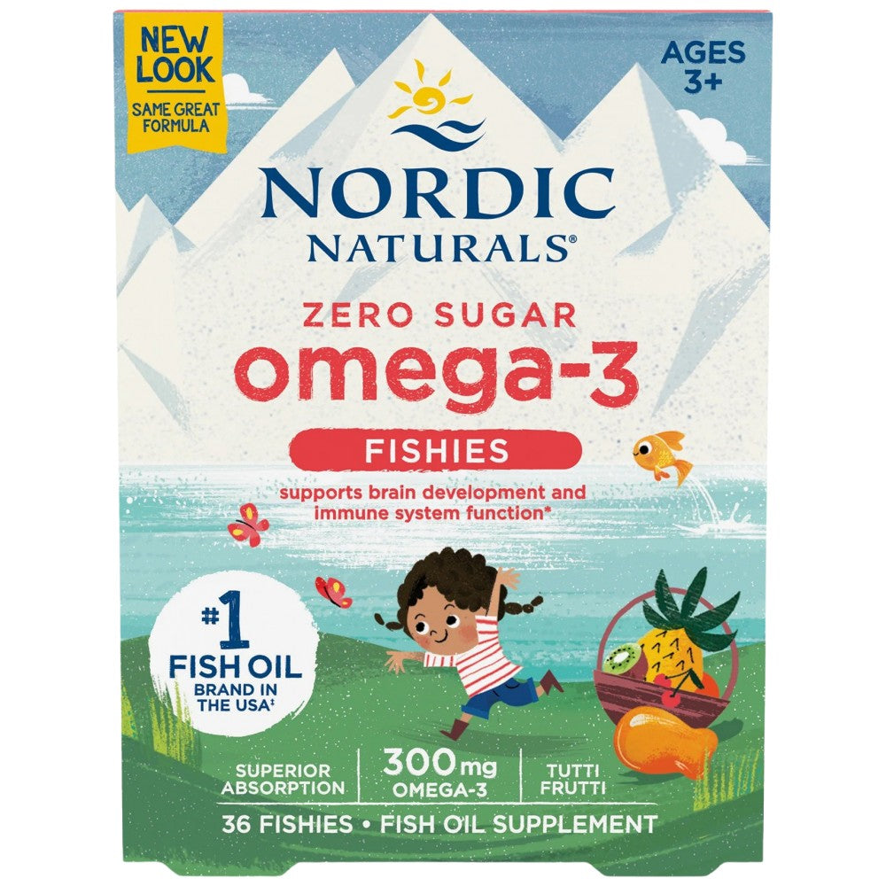 Zero Sugar Omega-3 Fishies 300 mg - 36 Дъвчащи гел капсули - Feel You