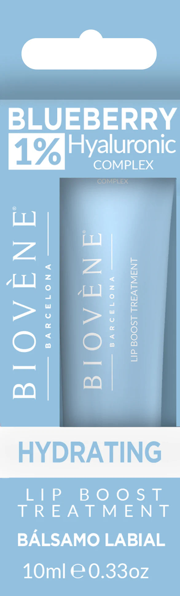 1% Hyaluronic Lip Boost – Хидратиращ балсам за устни с боровинка - 10 мл - Feel You