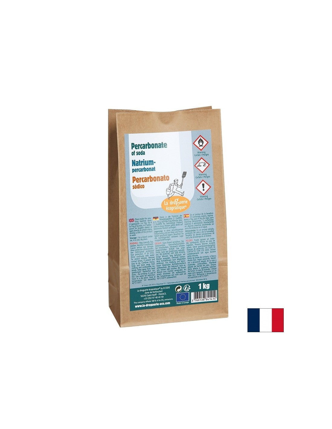 Натриев перкарбонат – при силно замърсени дрехи - Избелване и премахване на петна, 1 kg - Feel You