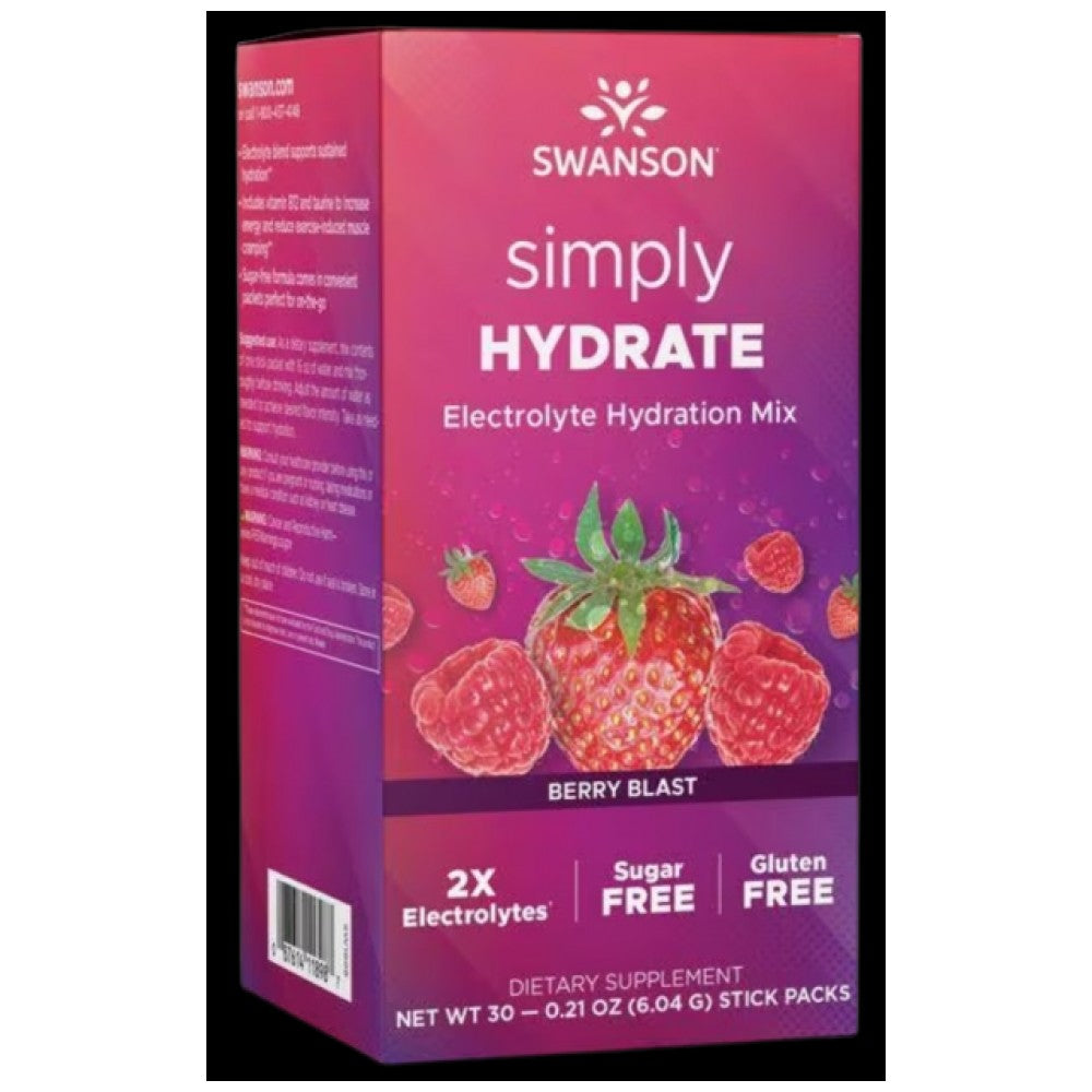 Simply HYDRATE | Sugar Free Electrolyte Hydration Mix - 30 Пакета - Feel You