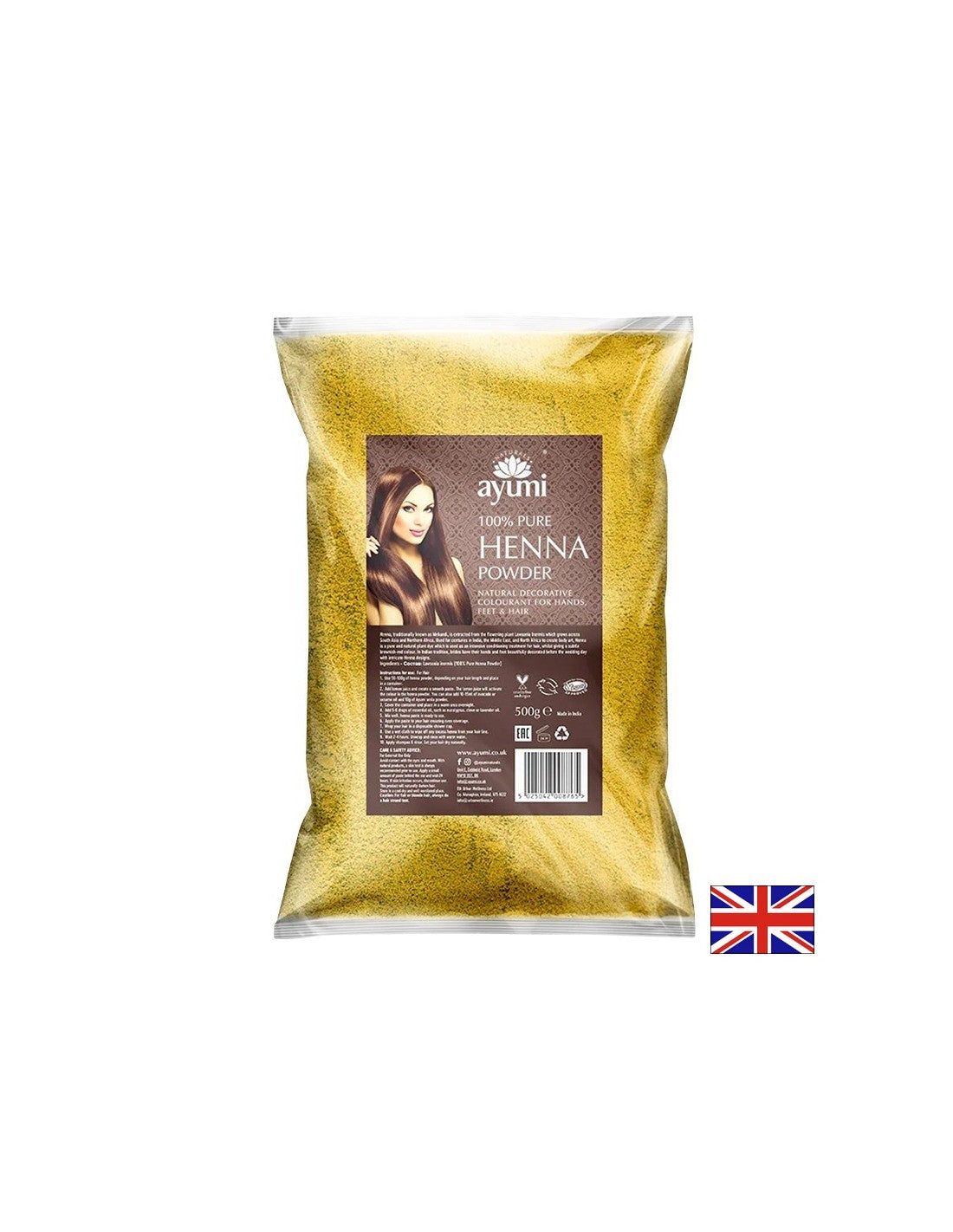 Къна на прах 100% чиста и натурална 500 g - Feel You