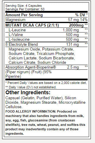 100% Free Form BCAA / 200 Caps - Feel You