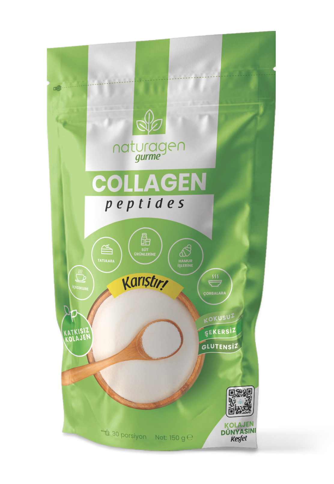 100% Pure Collagen Peptides Powder 150 grams - Feel You