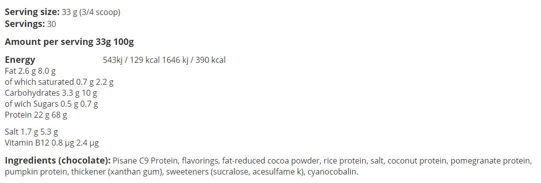 100% Vegan Protein - 1.00 kg - Feel You