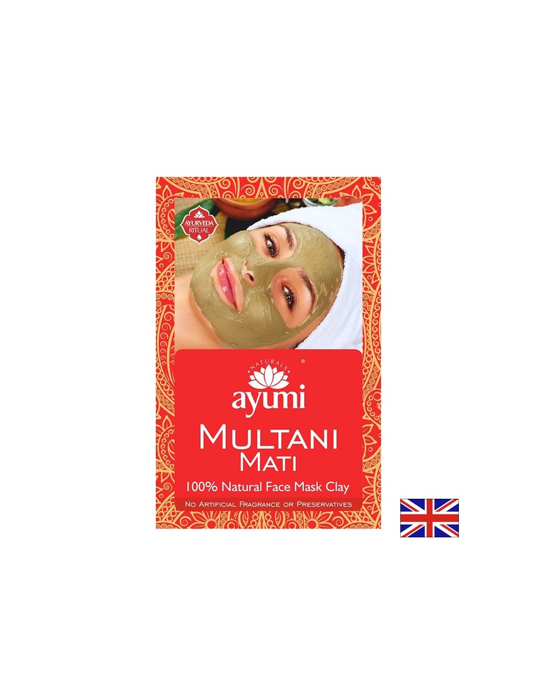 Мултани Мати – Маска от глина при мазна кожа и разширени пори, 100 g - Feel You