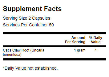 Cat's Claw 500 mg - 100 капсули - Feel You