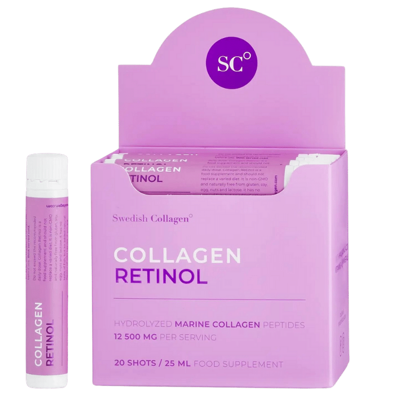 Рибен Колаген 12500 мг с Ретинол, Хиалуронова Кис., Биотин, МСМ /30 бр х 25 мл/ Swedish Collagen - Feel You