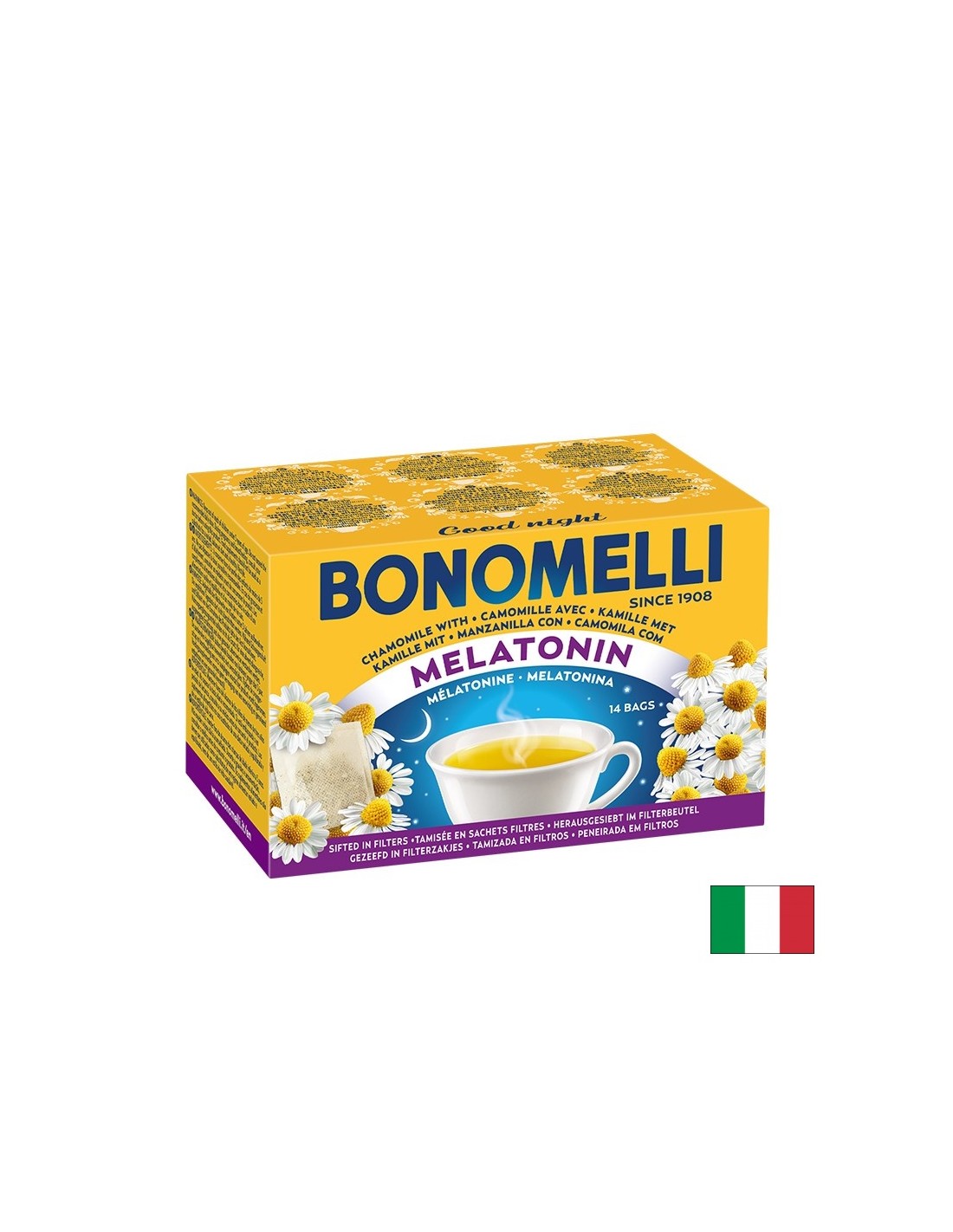 Чай лайка, мелатонин и магнезий - Спокоен сън и стрес контрол, 14 филтърни пакетчета - Feel You