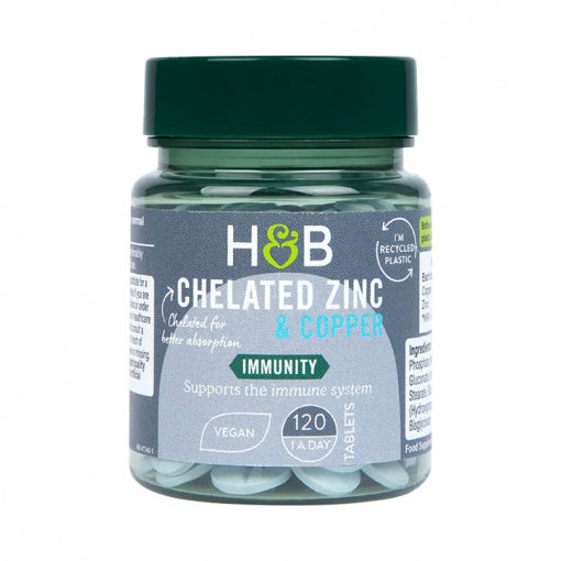 Цинк хелат 15мг с мед (Chelated Zinc with Copper) 120 таблетки - Feel You