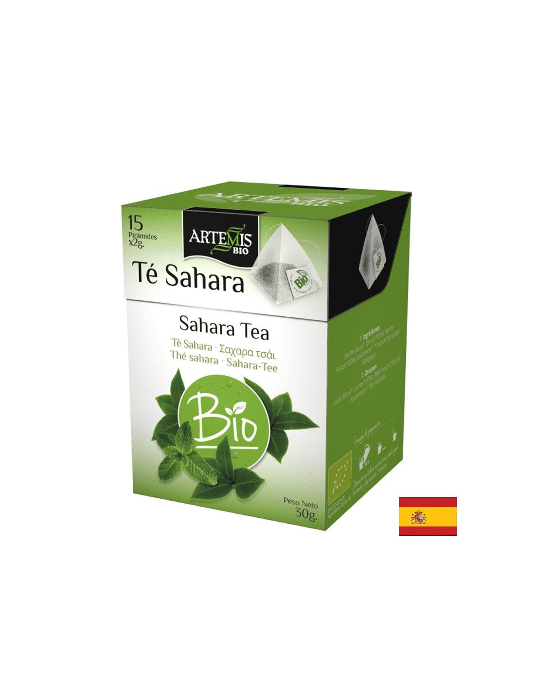 Зелен чай с мента Био, 15 филтърни пакетчета - Feel You