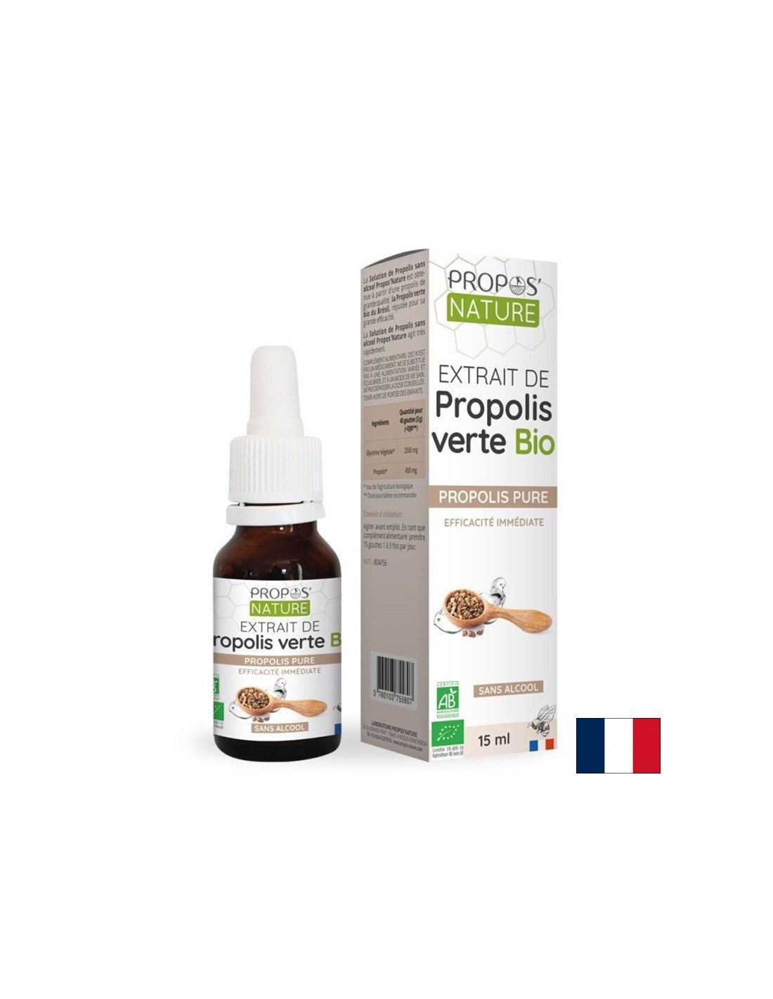 Имунитет - Екстракт от зелен прополис, 15 ml капки (без алкохол) - Feel You