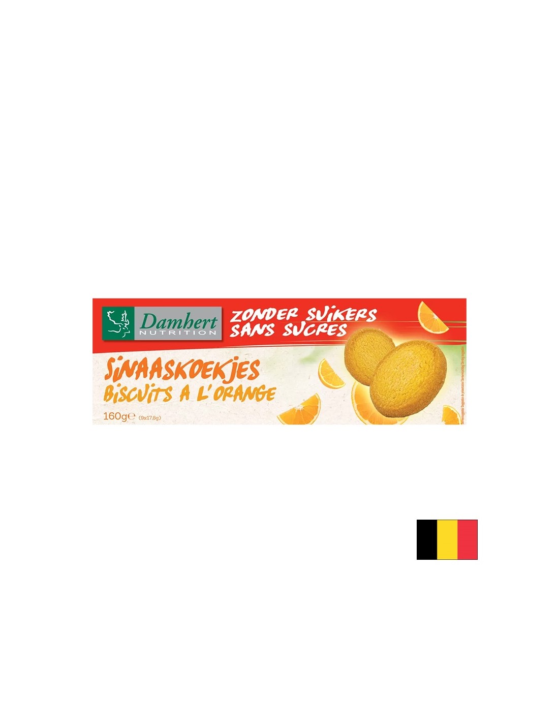 Портокалови бисквити без захар, 160 g - Feel You
