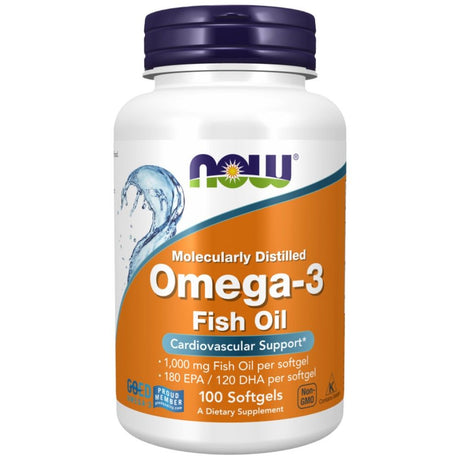 Omega 3 1000 mg / Molecularly Distilled - 100 Гел капсули - Feel You