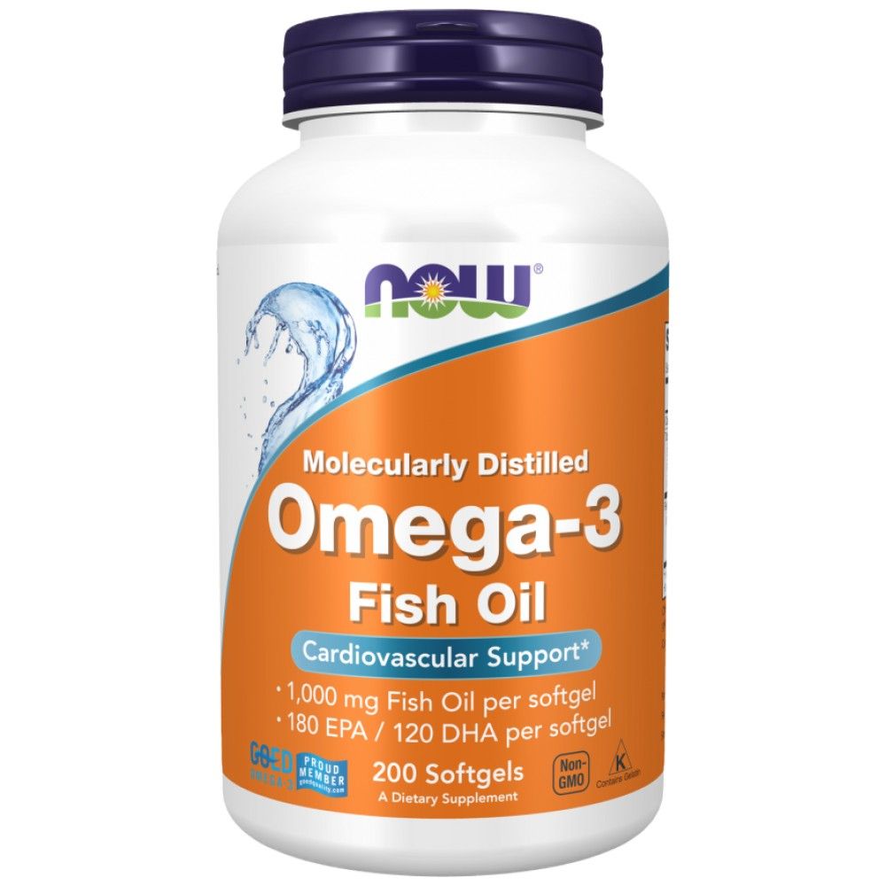 Omega 3 1000 mg / Molecularly Distilled - 500 Гел капсули - Feel You