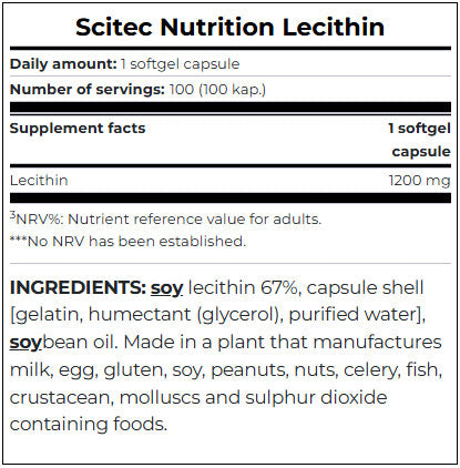 Lecithin 100 Caps.