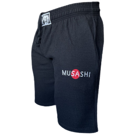Спортни къси панталони - Черни райе / Training Shorts - Black - Feel You