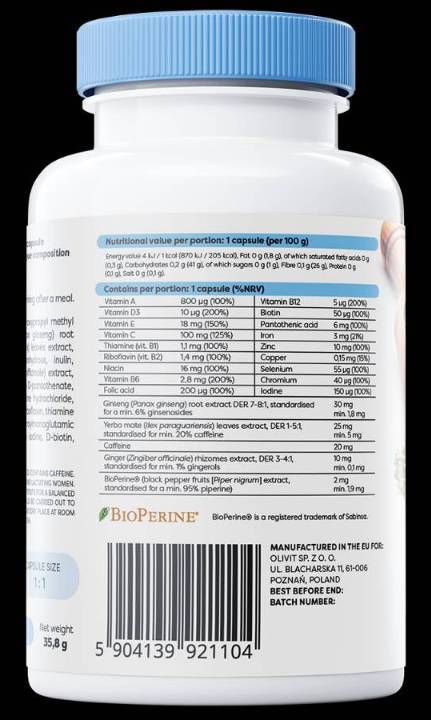 Multivitamin with Yerba Mate - 180 капсули - Feel You