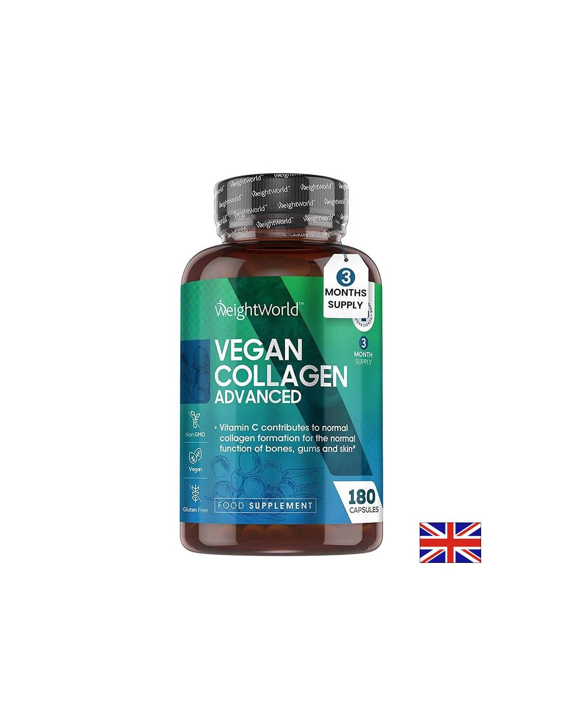 Красива кожа, здрави стави - Веган Колаген, 180 капсули - Vegan Collagen - Feel You