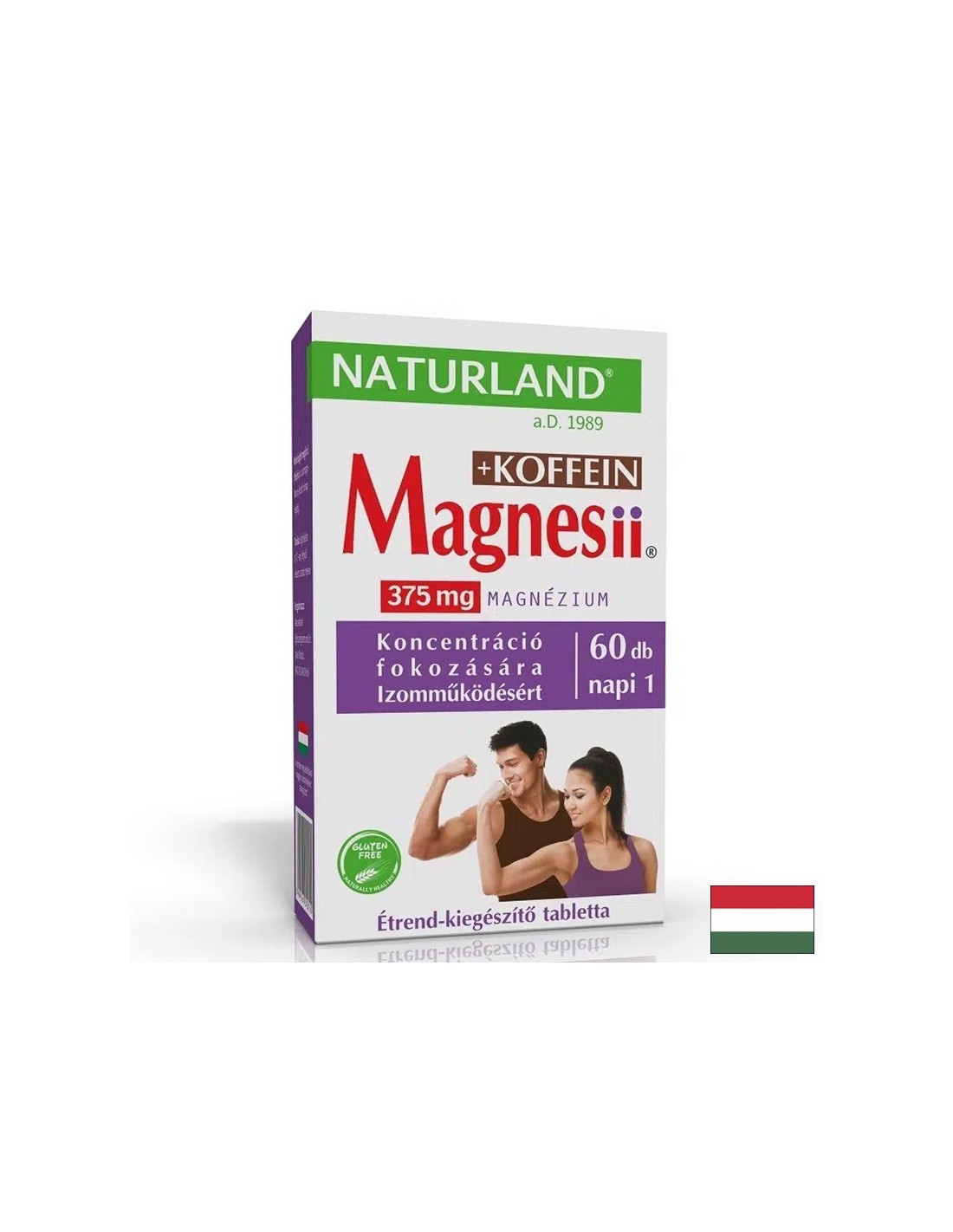 Магнезий 187.5 mg + Кофеин 50 mg – Енергия и мускулен тонус, 60 таблетки - Feel You