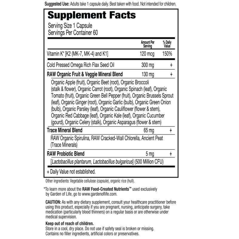 Vitamin Code / Raw K-Complex - 60 капсули - Feel You