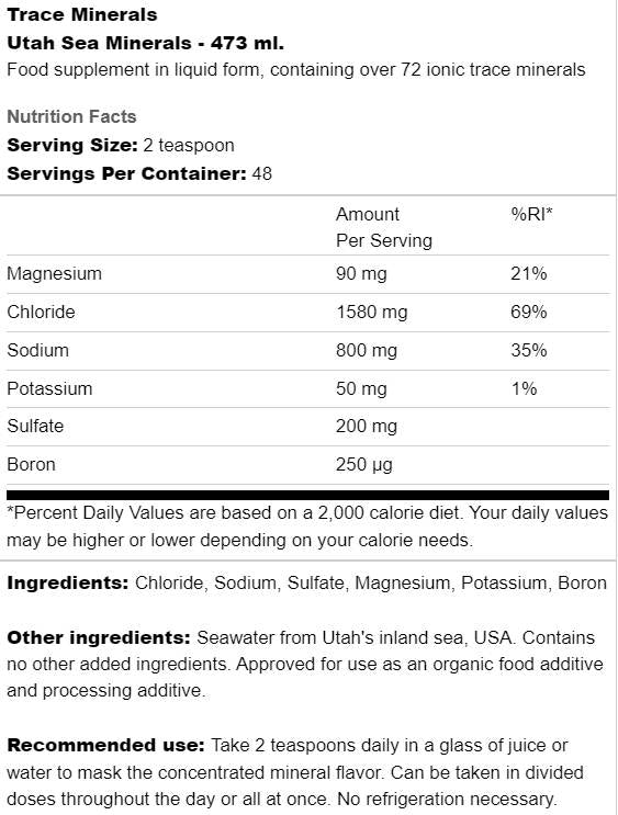 Utah Sea Minerals - 473 мл - Feel You