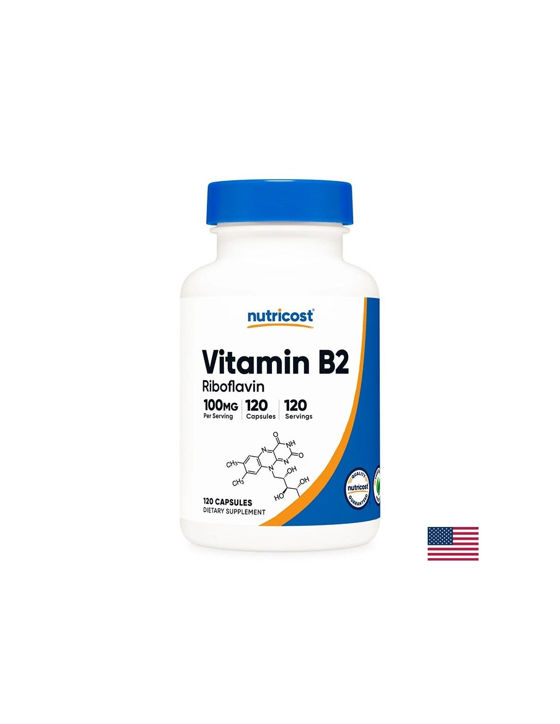 Клетъчна енергия и тонус - Витамин В2 (рибофлавин), 100 mg х 120 капсули - Feel You