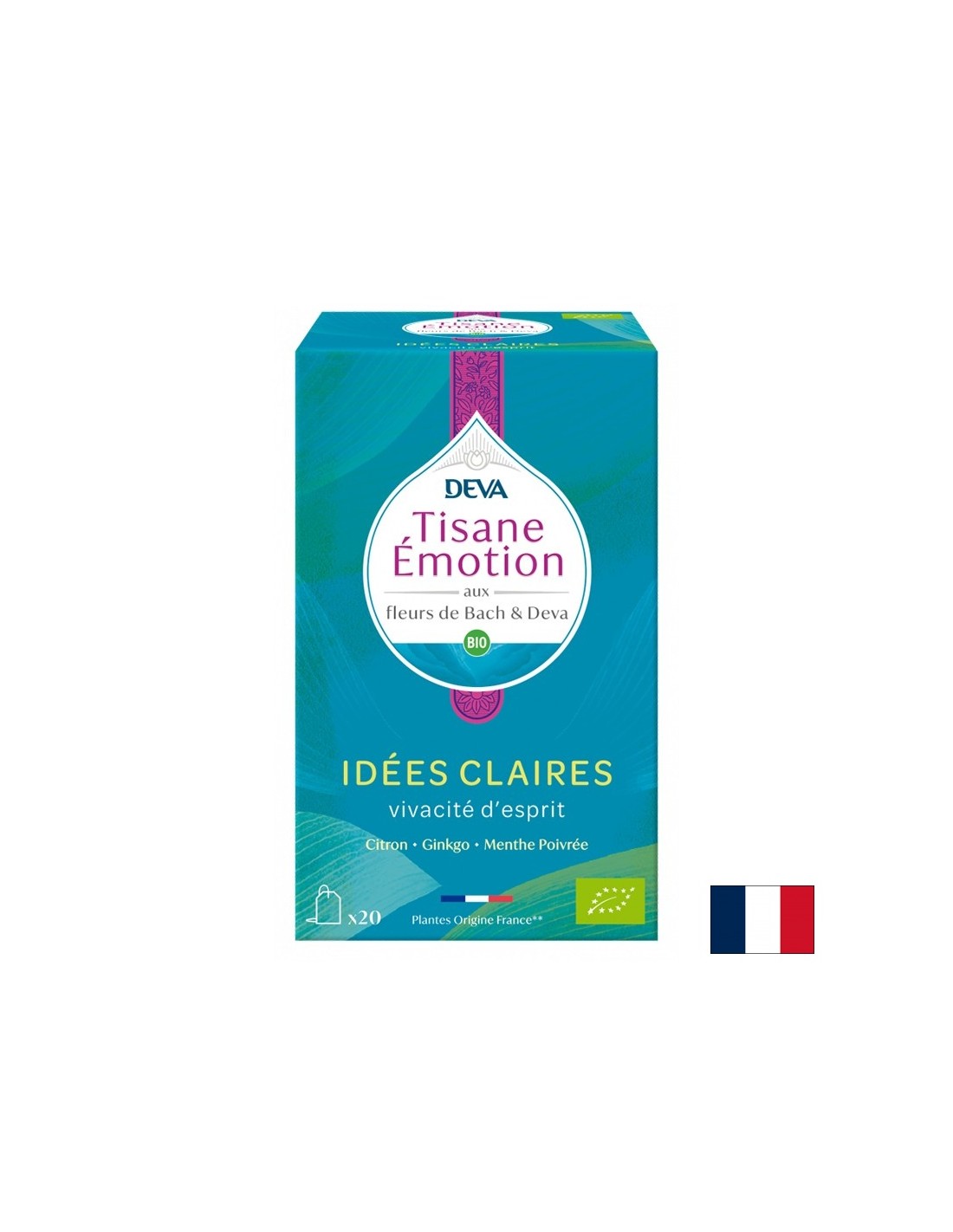 Билков чай „Концентрация“ (с флорални еликсири по метода на д-р Бах), 20 филтърни пакетчета - Feel You