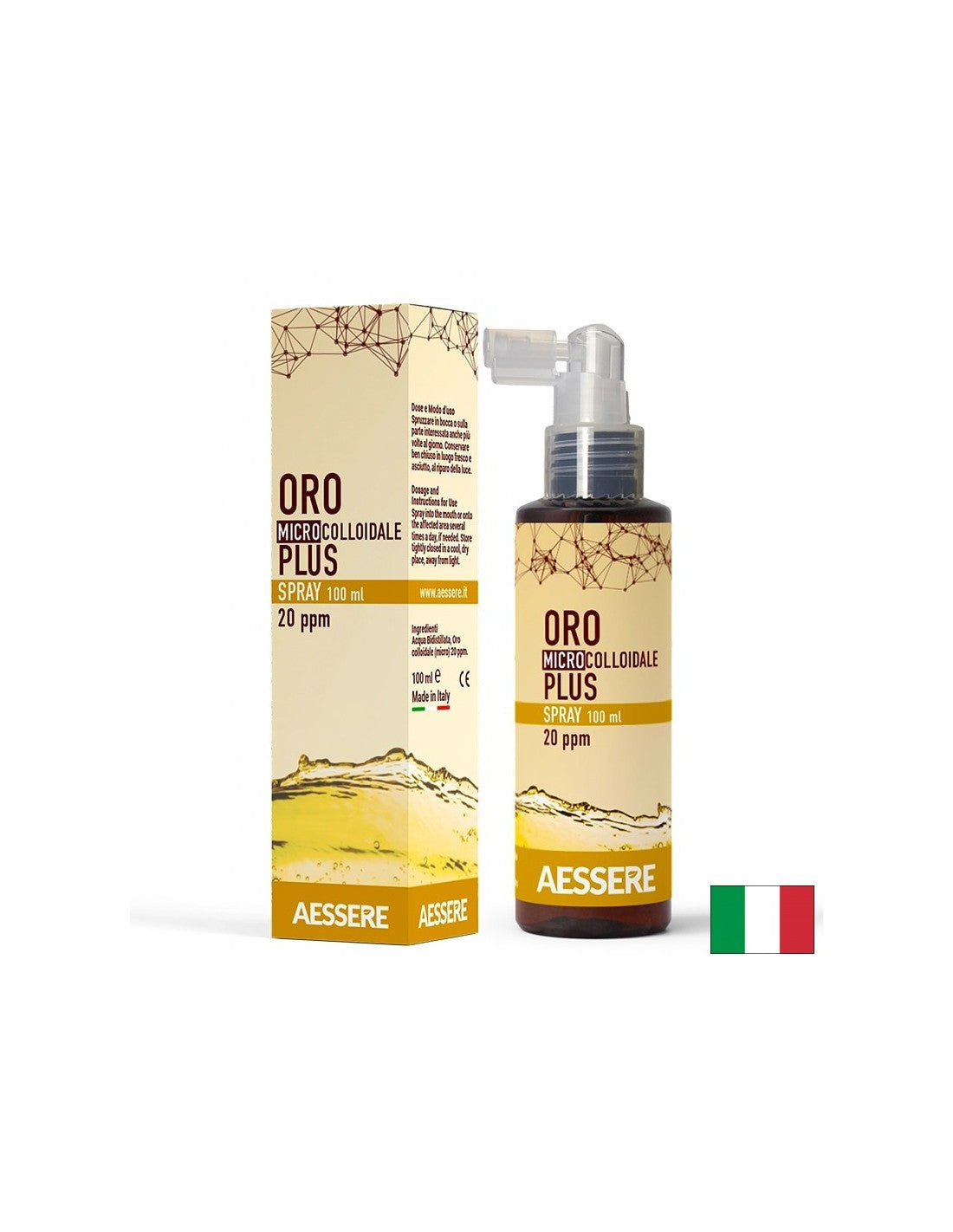 Микроколоидно злато 20 ppm – Успокояващ спрей за кожа, 100 ml - Feel You