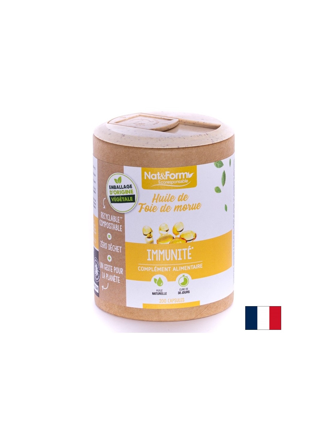 Здраво сърце - Масло от черен дроб на треска, 200 капсули - Feel You