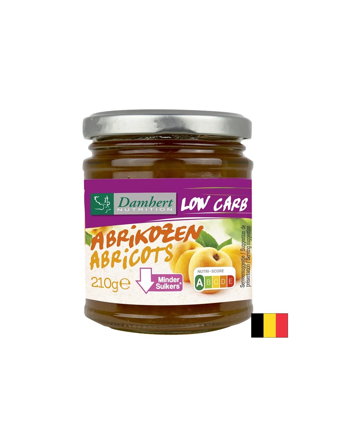 Конфитюр от кайсии (с ниско съдържание на въглехидрати и захари), 210 g - Feel You