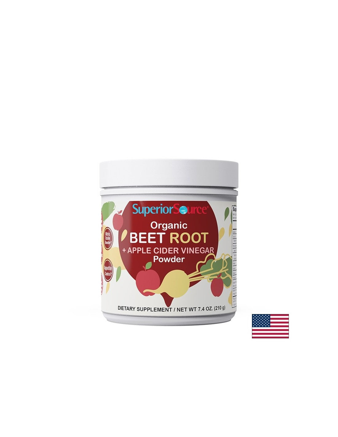 Детокс - Червено цвекло органик + Ябълков оцет, 210 g прах - Feel You