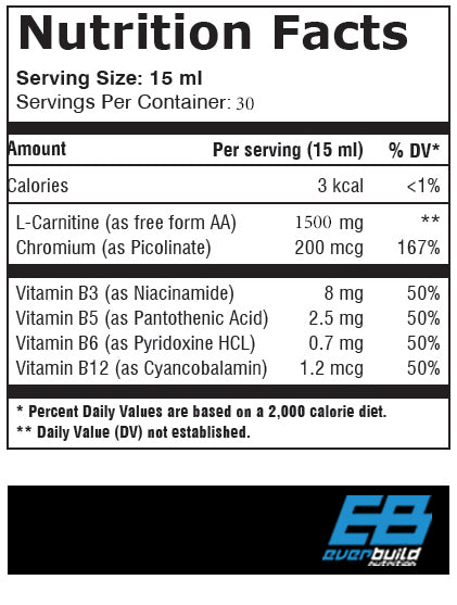 Liquid L-Carnitine + Chromium /  1500mg 0.450 L - Feel You