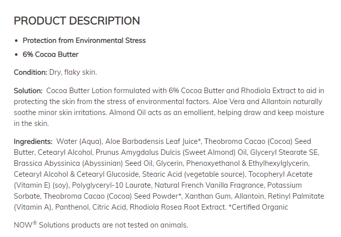 ЛОСИОН С КАКАОВО МАСЛО - 237 мл - Feel You