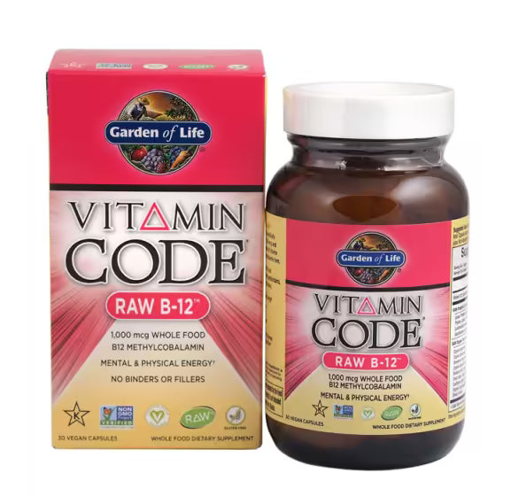 Vitamin Code / RAW B-12 - 30 капсули - Feel You