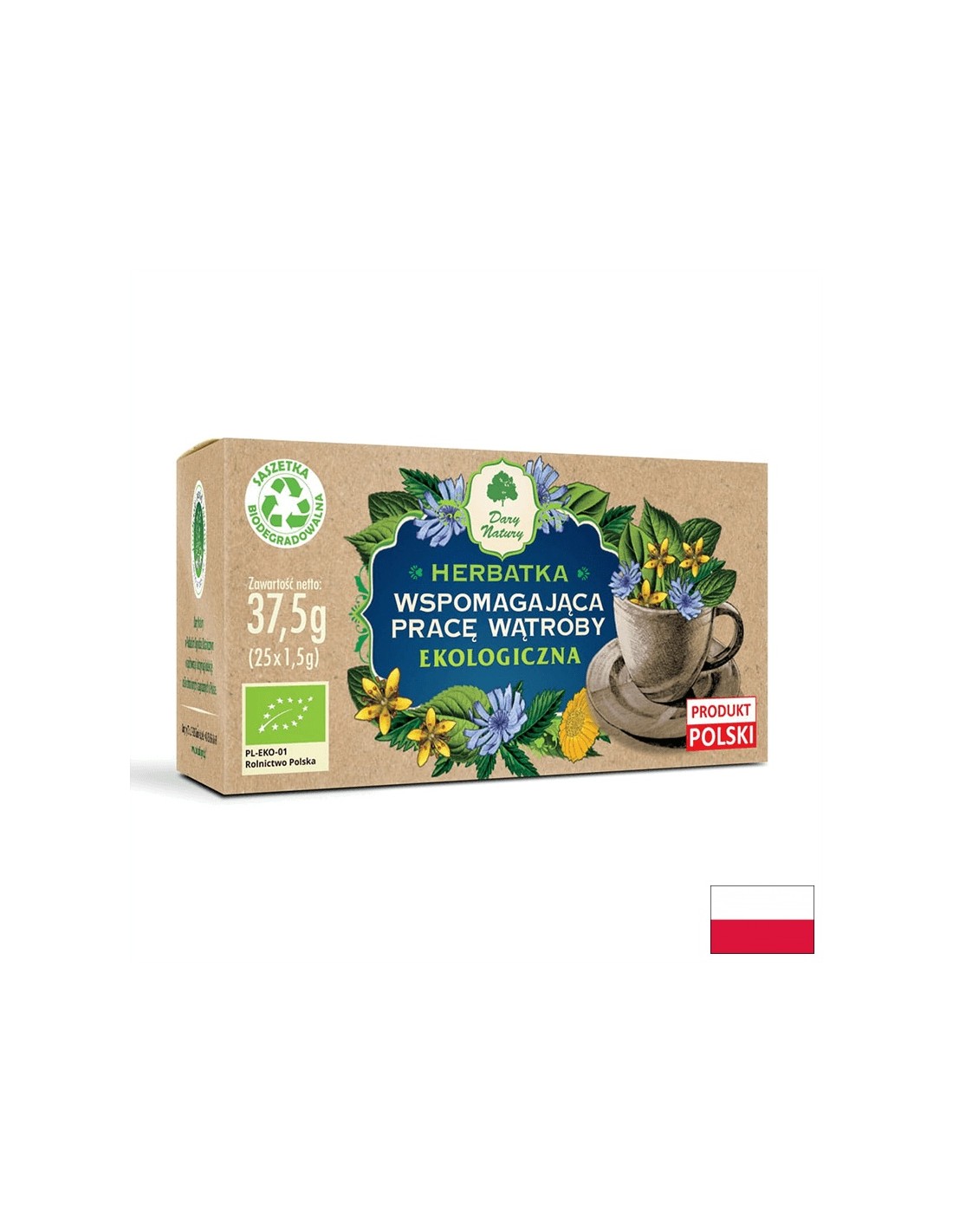 Билков чай, подпомагащ чернодробната функция Био, 25 филтърни пакетчета - Feel You