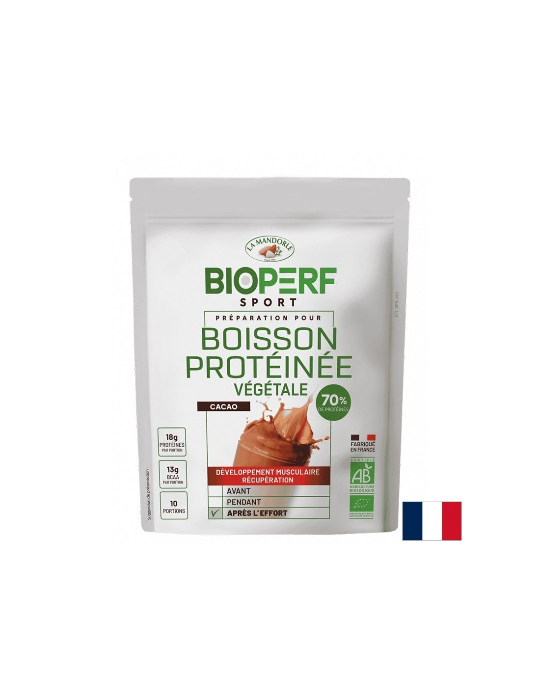 Растителен протеинов шейк с какао, БИО – 250 g, 10 дози, прах - Feel You