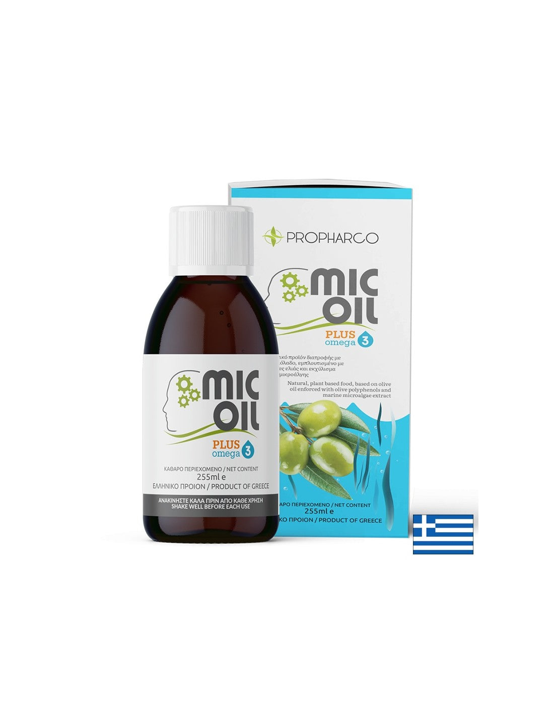 Високофенолен зехтин екстра върджин + масло от водорасли - Сърдечносъдово и неврологично здраве, 255 ml - Feel You