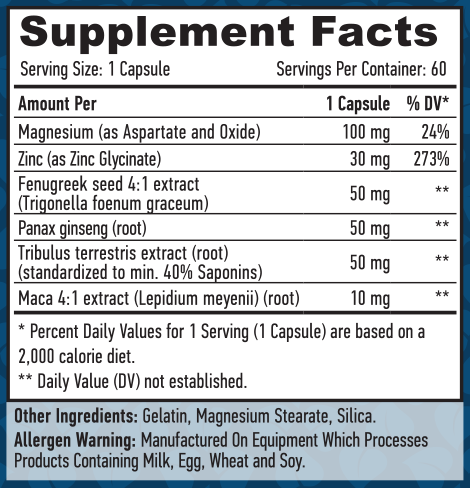 Testosterone Booster / 60 Caps