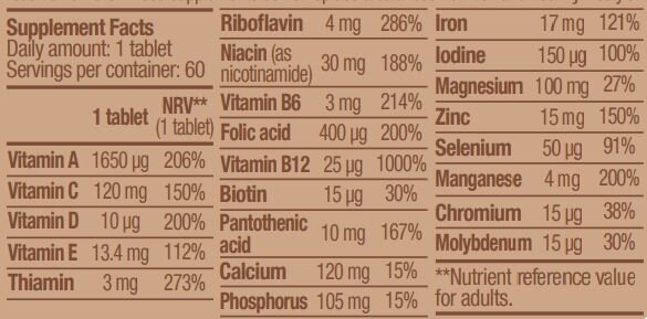 Vegan Multivitamin 60 Tabs - Feel You