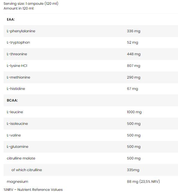 EAA Amino Shot - 120 мл - Feel You