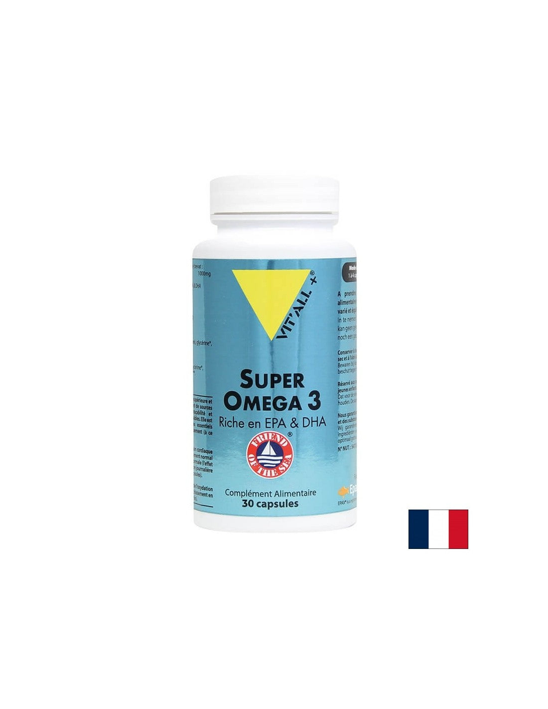 Когнитивна и сърдечна функция - Супер Омега-3, 1000 mg (EPA 400 mg / DHA 300 mg) х 30 капсули - Feel You