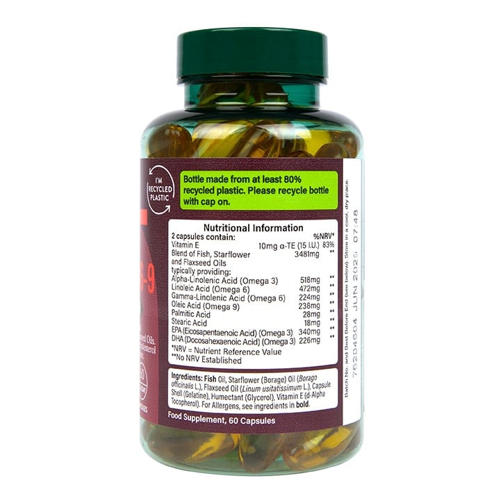 Тройни Омега 3+6+9 Тройна Сила (Triple Omega 3-6-9) 60 капсули, H&B - Feel You