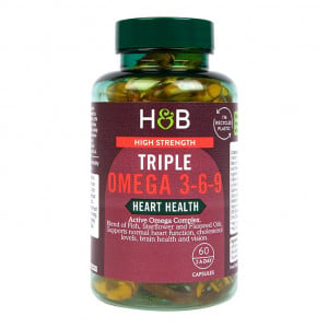 Тройни Омега 3+6+9 Тройна Сила (Triple Omega 3-6-9) 60 капсули, H&B - Feel You