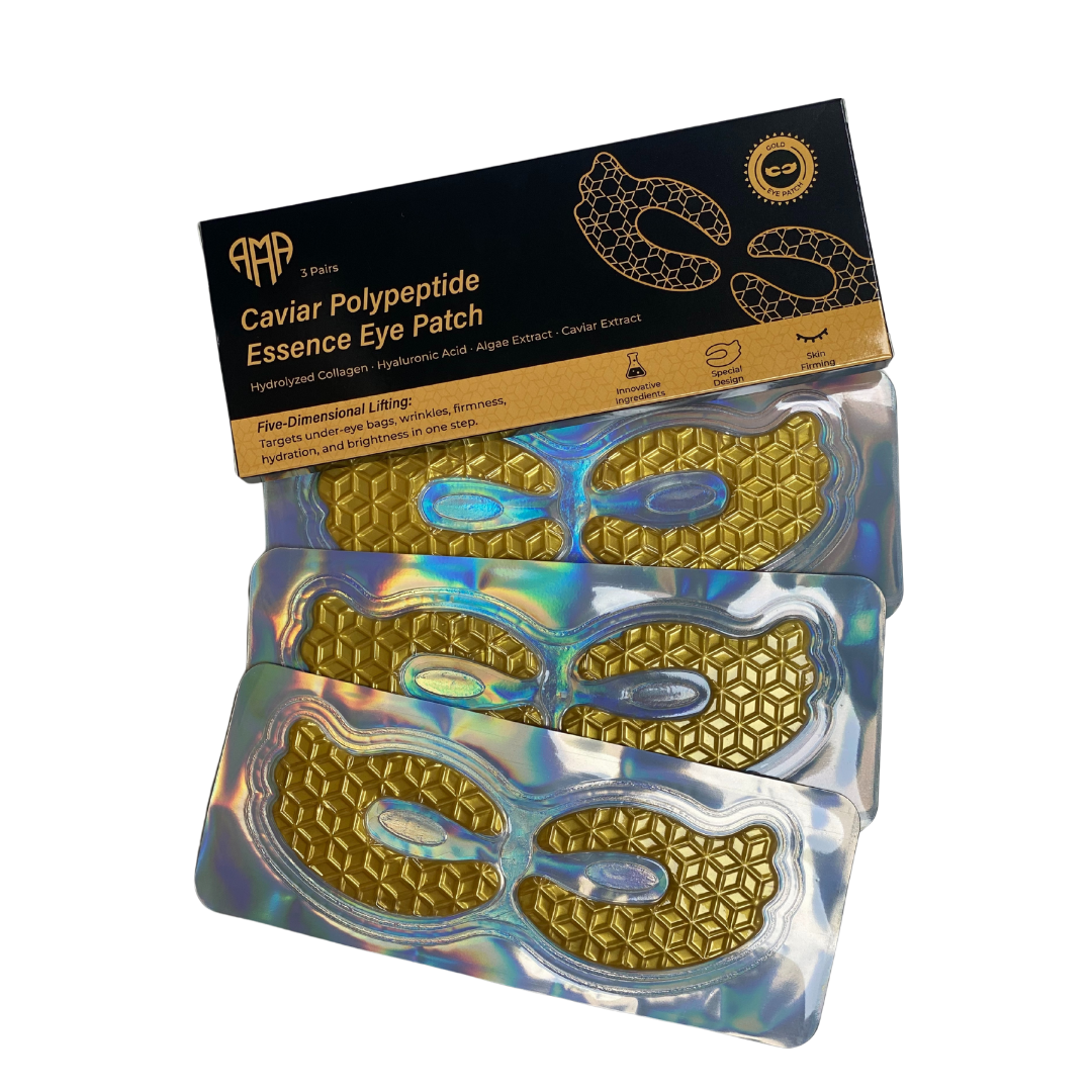 Регенерираща маска с хайвер, колаген и пептиди за около очите – 3 броя - Feel You