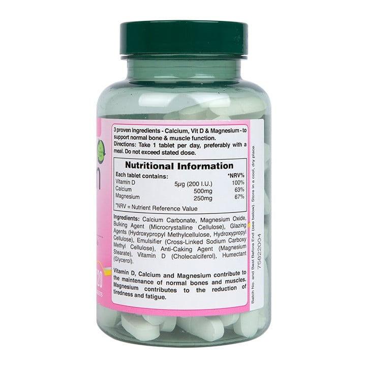 Калций магнезий и витамин Д3 Calcium, Magnesium & Vitamin D3 120 tablets, H&B - Feel You
