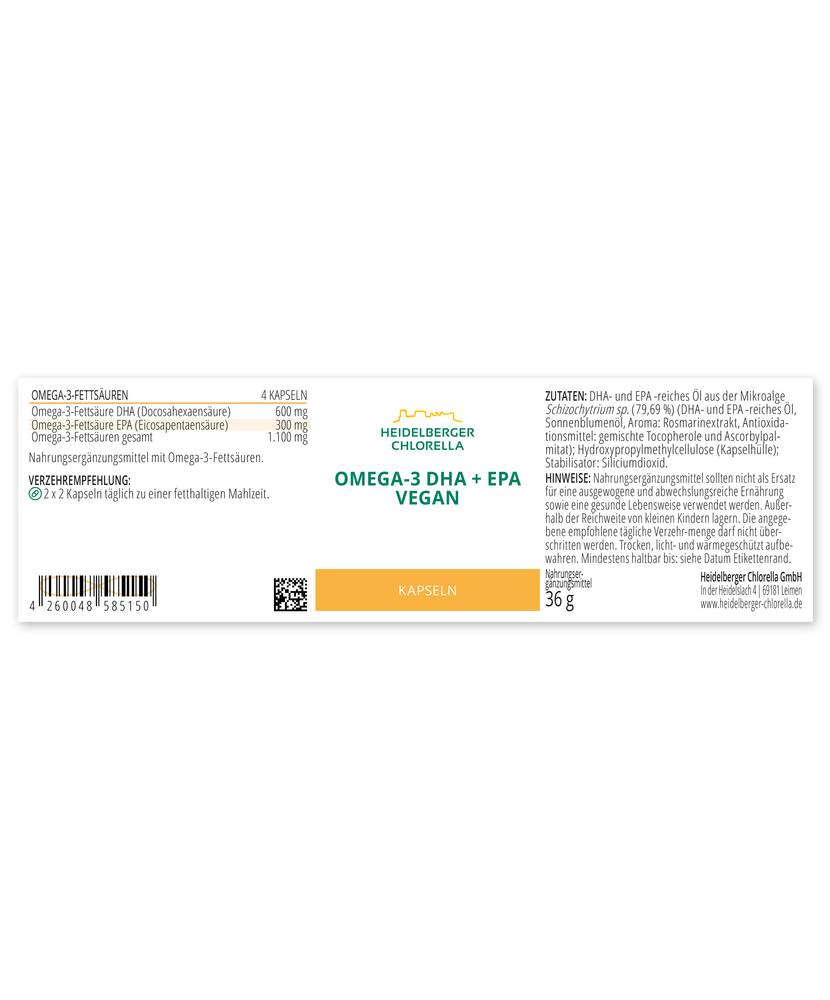 Омега-3 DHA+EPA Веган - Подпомага Вашето Здраве с Натурални Мастни Киселини - Feel You