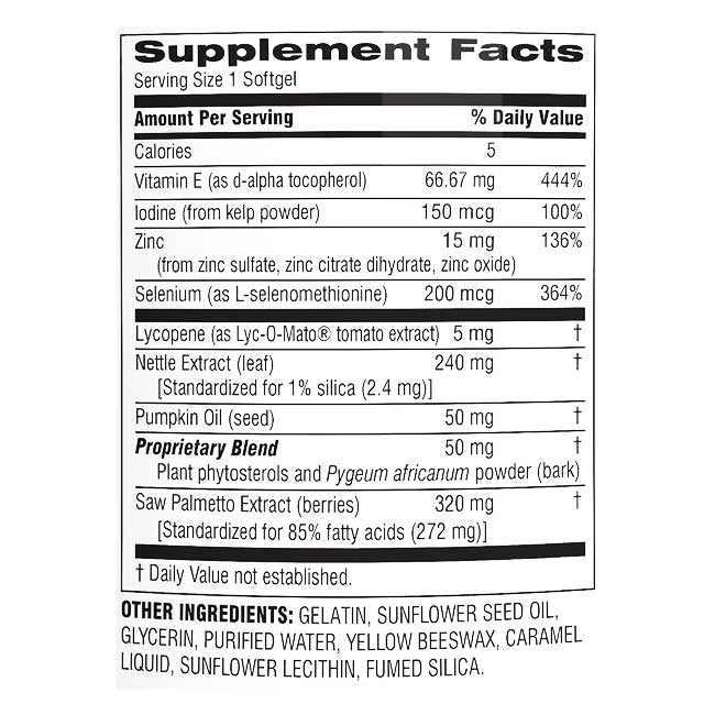 Комплекс за здравето на простатата - 30 софт гел капсули - Feel You