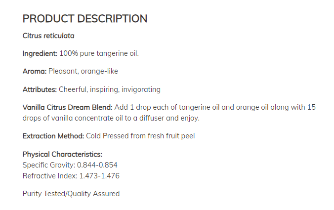 МАСЛО ОТ МАНДАРИНА - 30 мл - Feel You