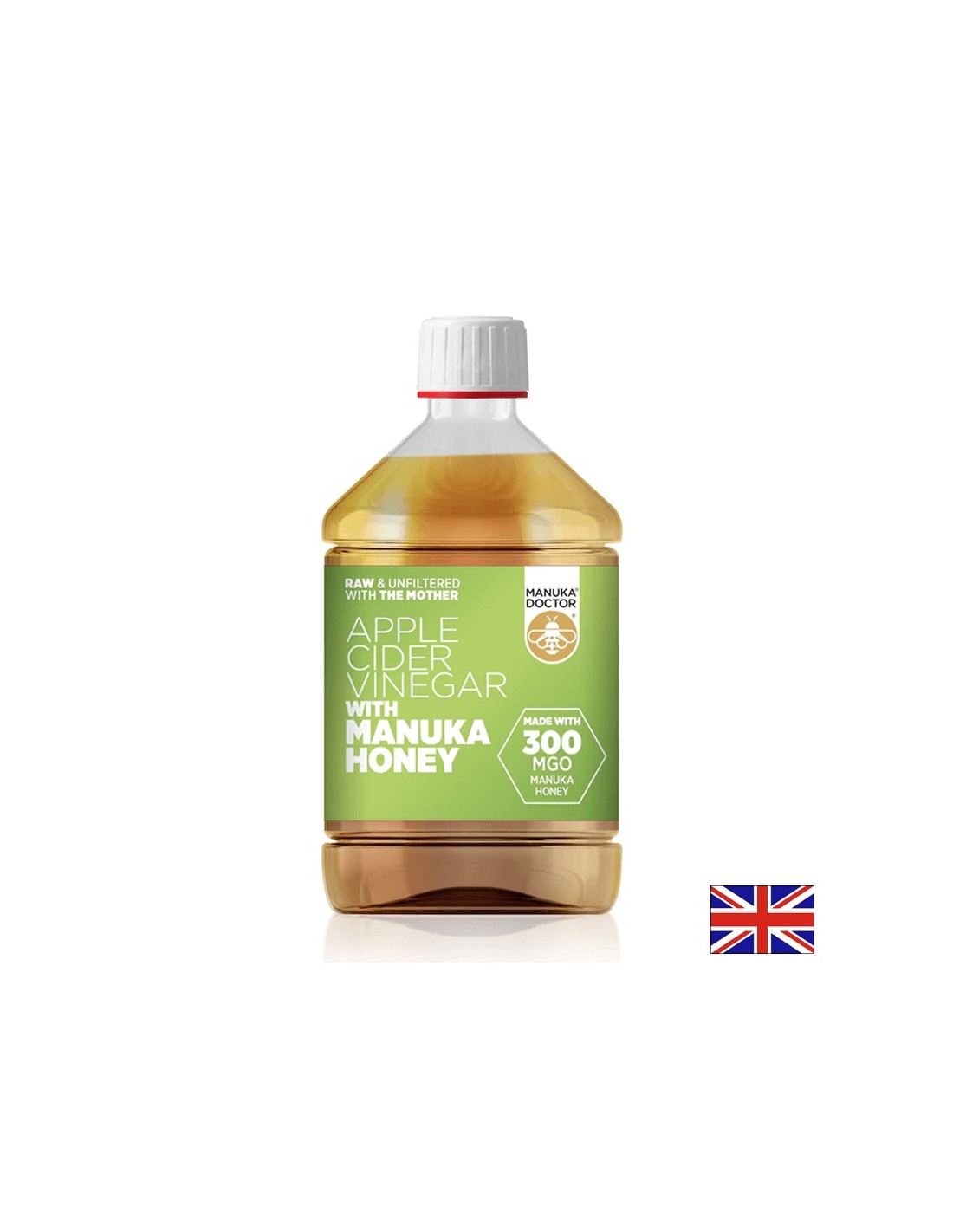 Ябълков оцет + мед от манука (300 MGO) - Apple Cider Vinegar with Manuka Honey (300 MGO), 500 ml - Feel You